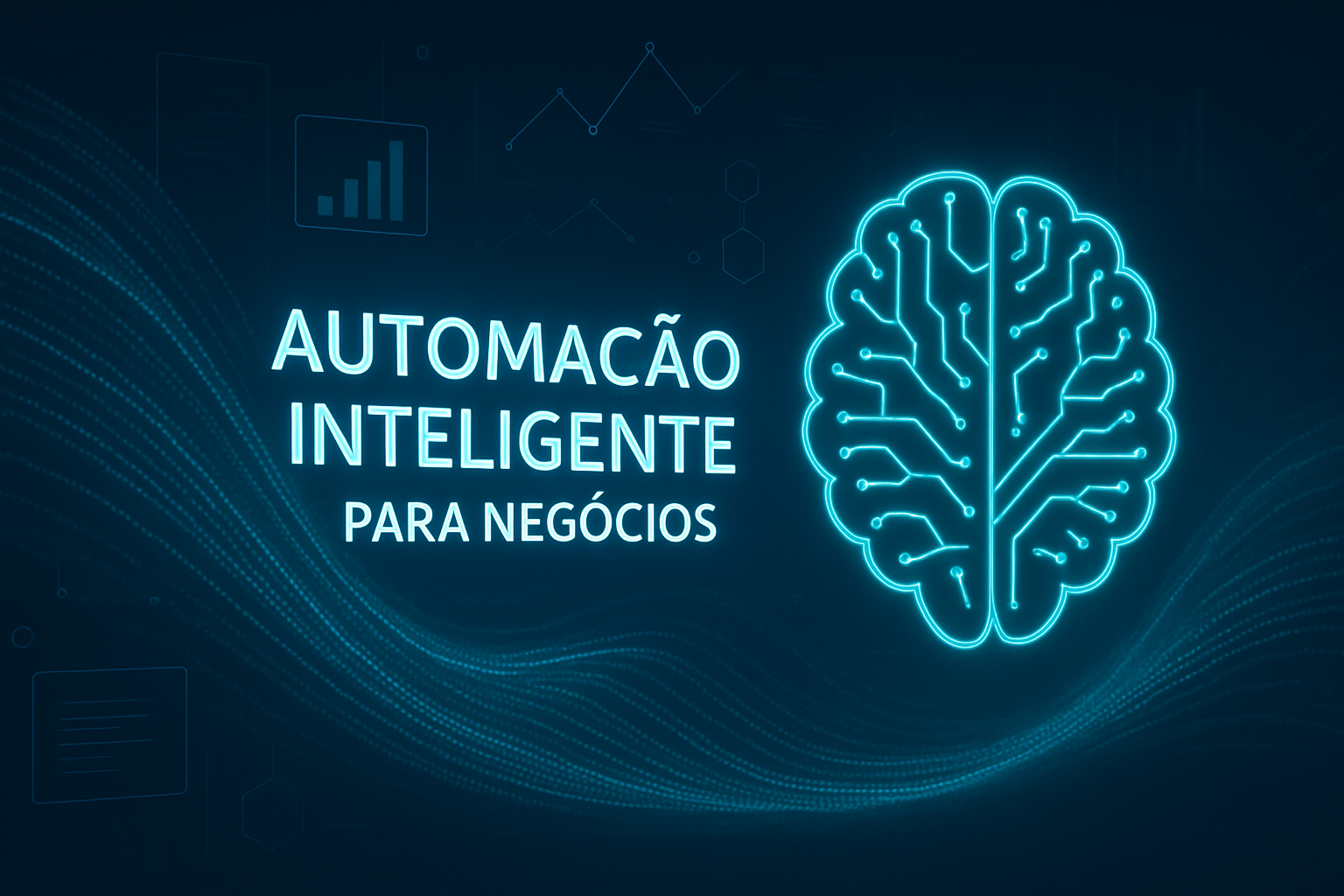 Imagem abstrata de automação inteligente para negócios